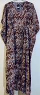 Brown Leopard Kaftan Dress