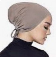 Tie Back Hijab Underscarf Cap Black